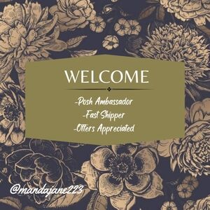 WELCOME to my closet! 💜  Offers greatly appreciated, same or next day shipping!
